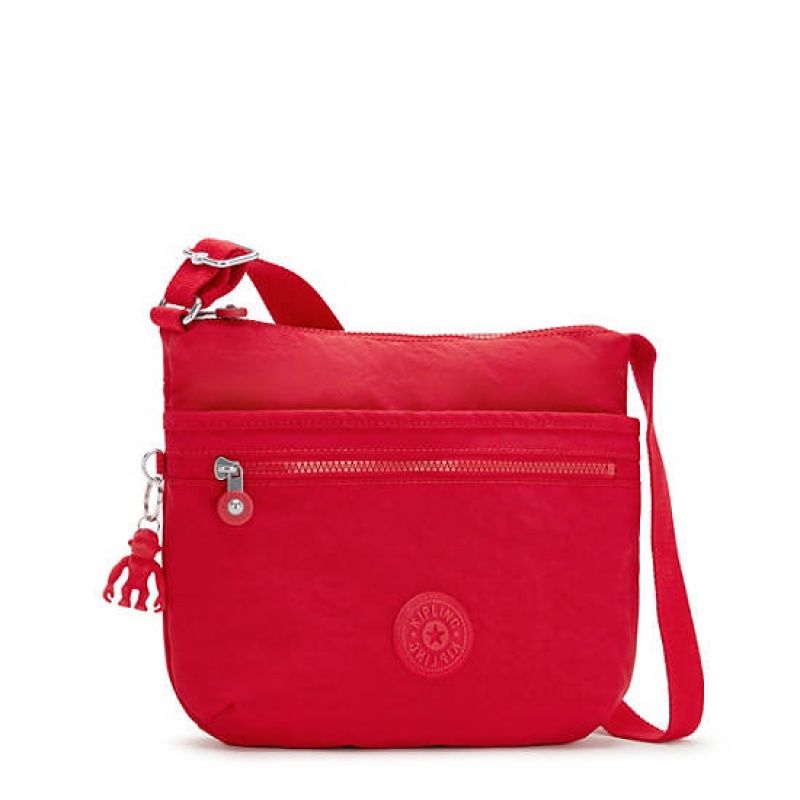 Red Dark Red Kipling Arto Crossbody Bags | IMWQHC-043