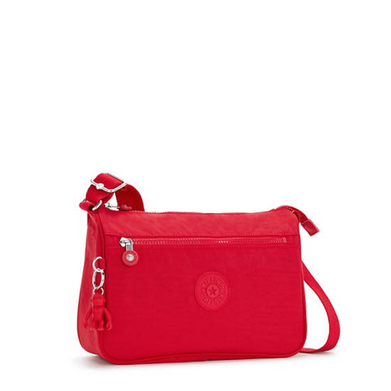 Red Dark Red Kipling Callie Crossbody Bags | ZRXSHU-379