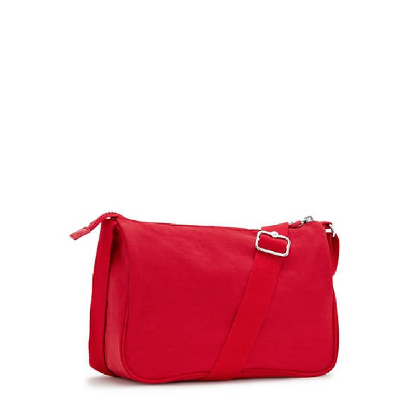 Red Dark Red Kipling Callie Crossbody Bags | ZRXSHU-379