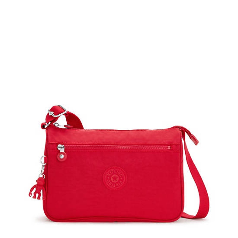 Red Dark Red Kipling Callie Crossbody Bags | ZRXSHU-379