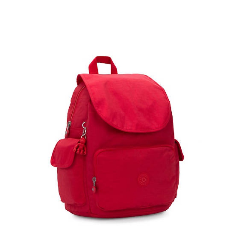 Red Dark Red Kipling City Pack Backpacks | CGDHOP-465