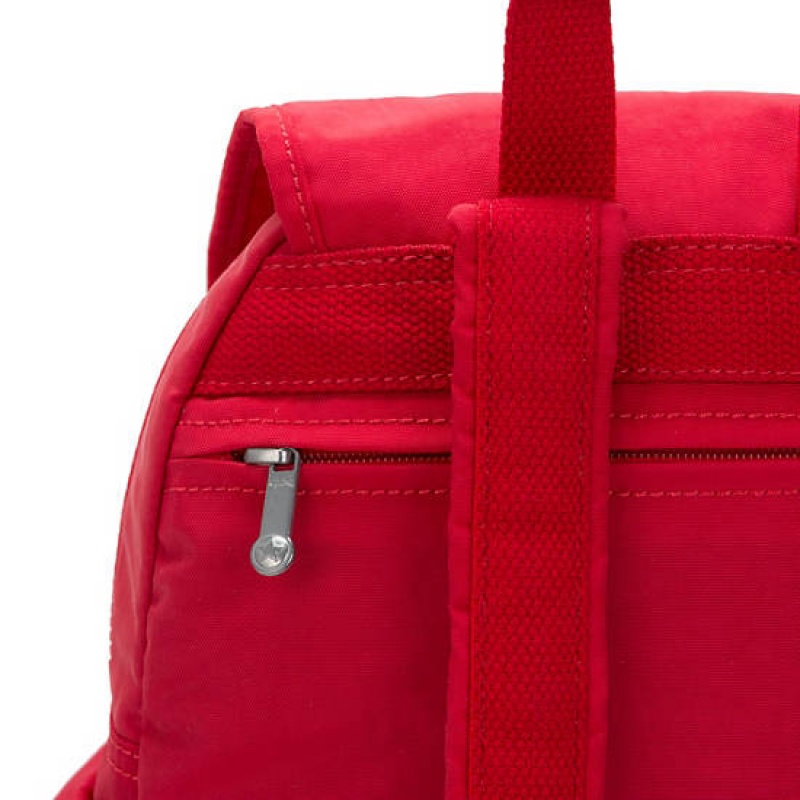 Red Dark Red Kipling City Pack Backpacks | CGDHOP-465