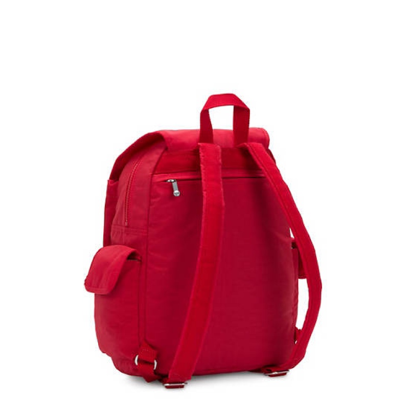 Red Dark Red Kipling City Pack Backpacks | FYVQWP-617