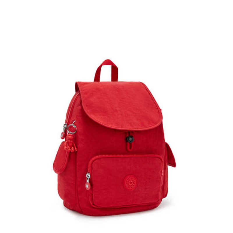 Red Dark Red Kipling City Pack Small Backpacks | PGOLTQ-062