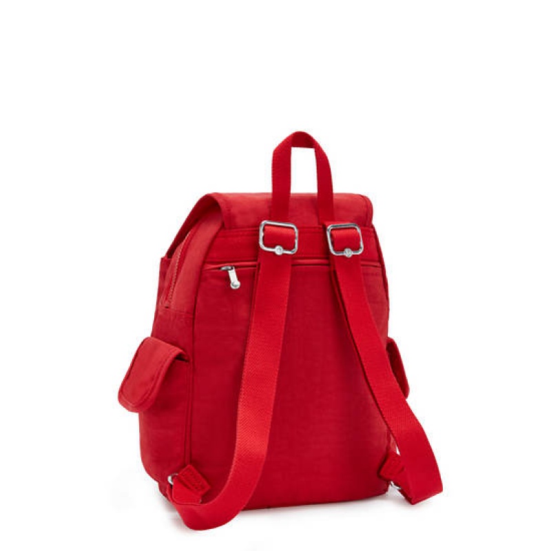 Red Dark Red Kipling City Pack Small Backpacks | PGOLTQ-062