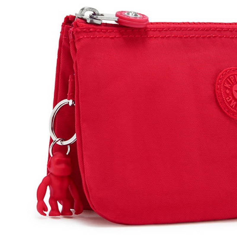 Red Dark Red Kipling Creativity Large Pouch Bags | UQBLZP-435