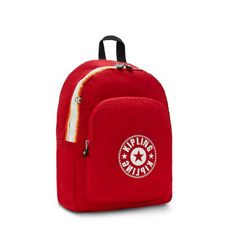 Red Dark Red Kipling Curtis Medium Backpacks | ZVEWCN-904