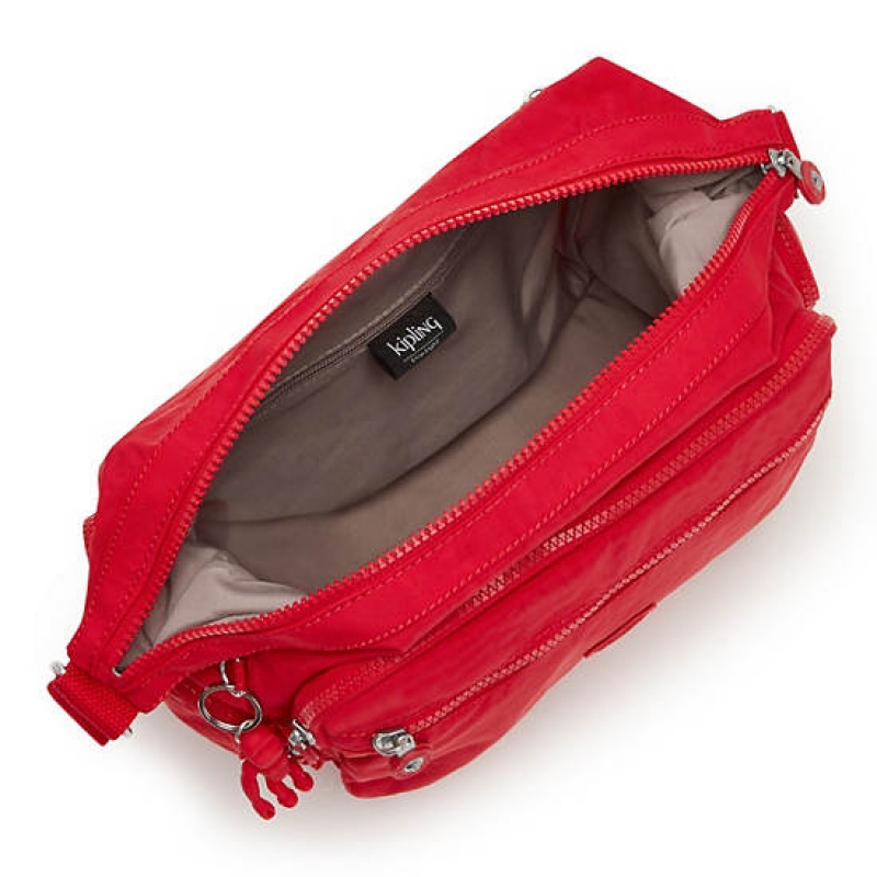 Red Dark Red Kipling Gabbie Crossbody Bags | MIURVL-130