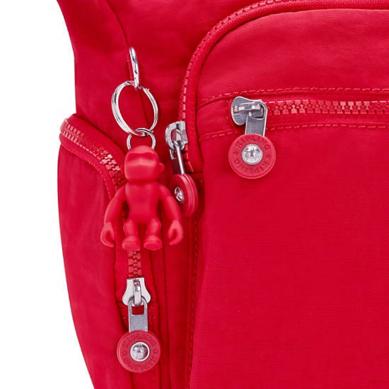 Red Dark Red Kipling Gabbie Crossbody Bags | MIURVL-130