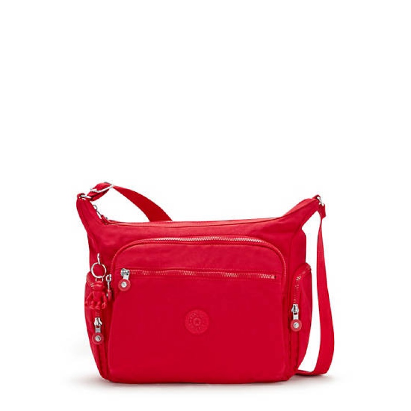 Red Dark Red Kipling Gabbie Crossbody Bags | MIURVL-130