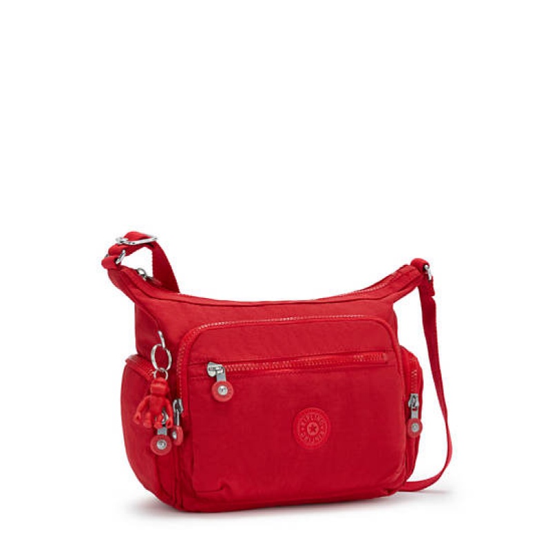 Red Dark Red Kipling Gabbie Small Crossbody Bags | BFPRYM-398