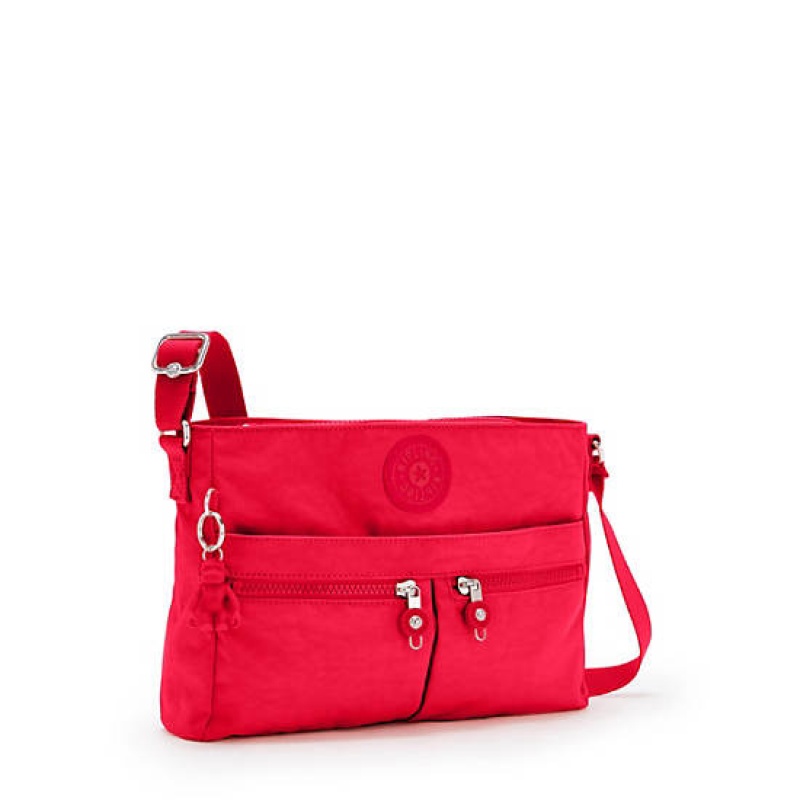 Red Dark Red Kipling New Angie Crossbody Bags | UMKGRH-274