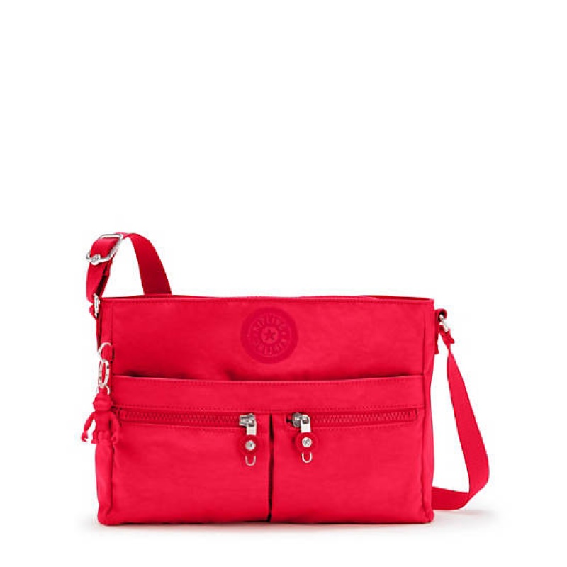 Red Dark Red Kipling New Angie Crossbody Bags | UMKGRH-274