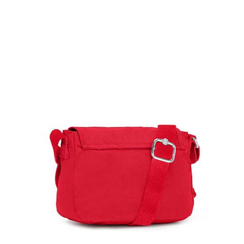 Red Dark Red Kipling Sabian Crossbody Mini Bag | HAMYPR-403