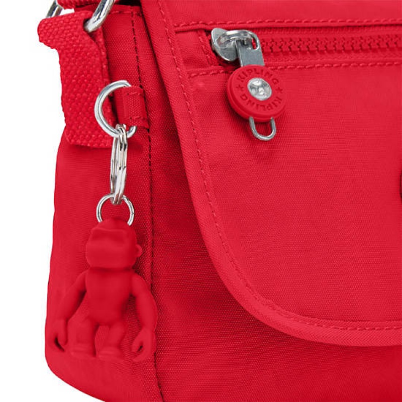 Red Dark Red Kipling Sabian Crossbody Mini Bag | HAMYPR-403