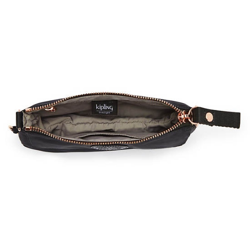 Rose Black Kipling Etka Small Shoulder Bags | STIWZV-417