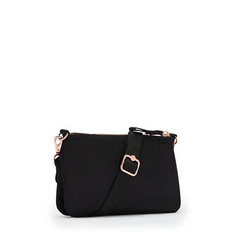 Rose Black Kipling Etka Small Shoulder Bags | STIWZV-417