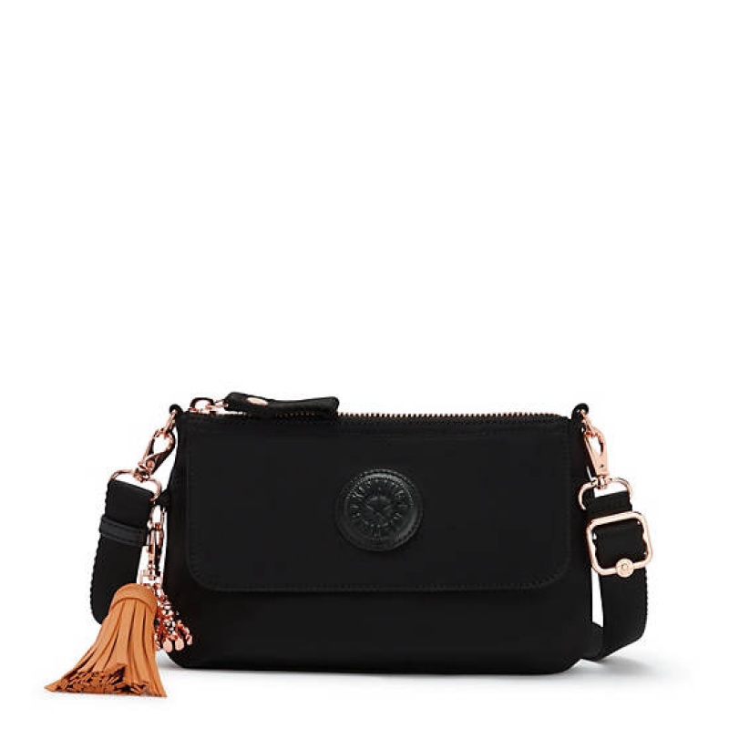 Rose Black Kipling Etka Small Shoulder Bags | STIWZV-417