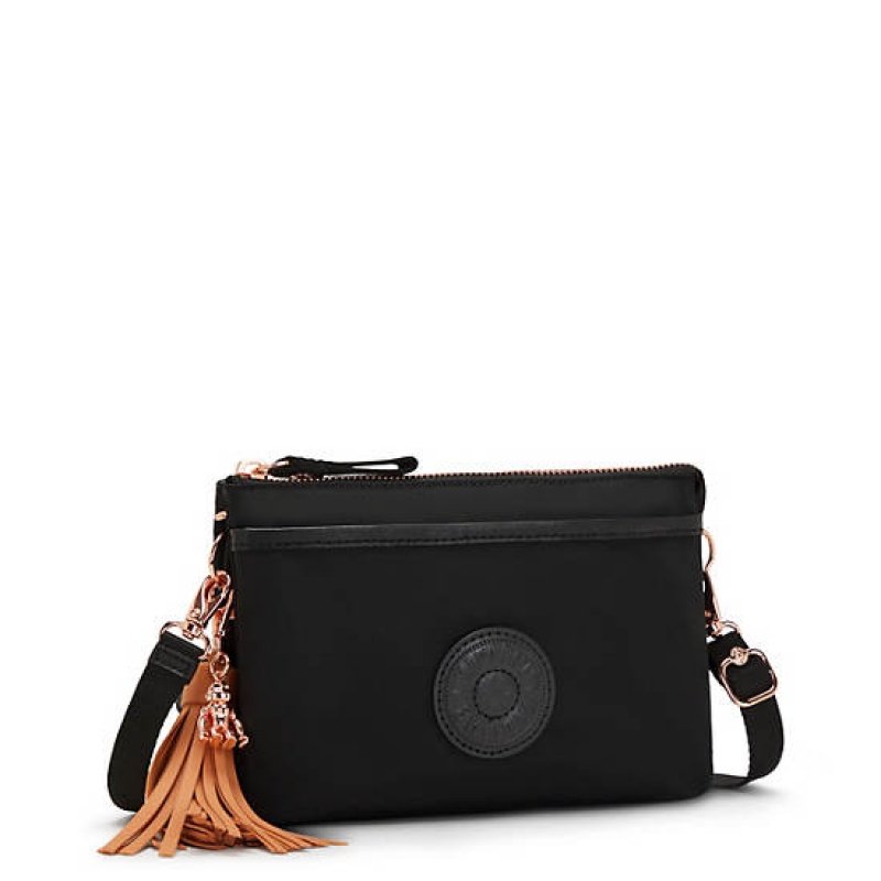 Rose Black Kipling Riri Crossbody Bags | JUDTIK-794