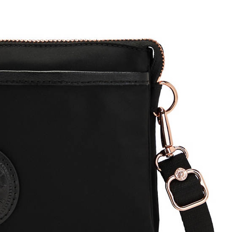 Rose Black Kipling Riri Crossbody Bags | JUDTIK-794