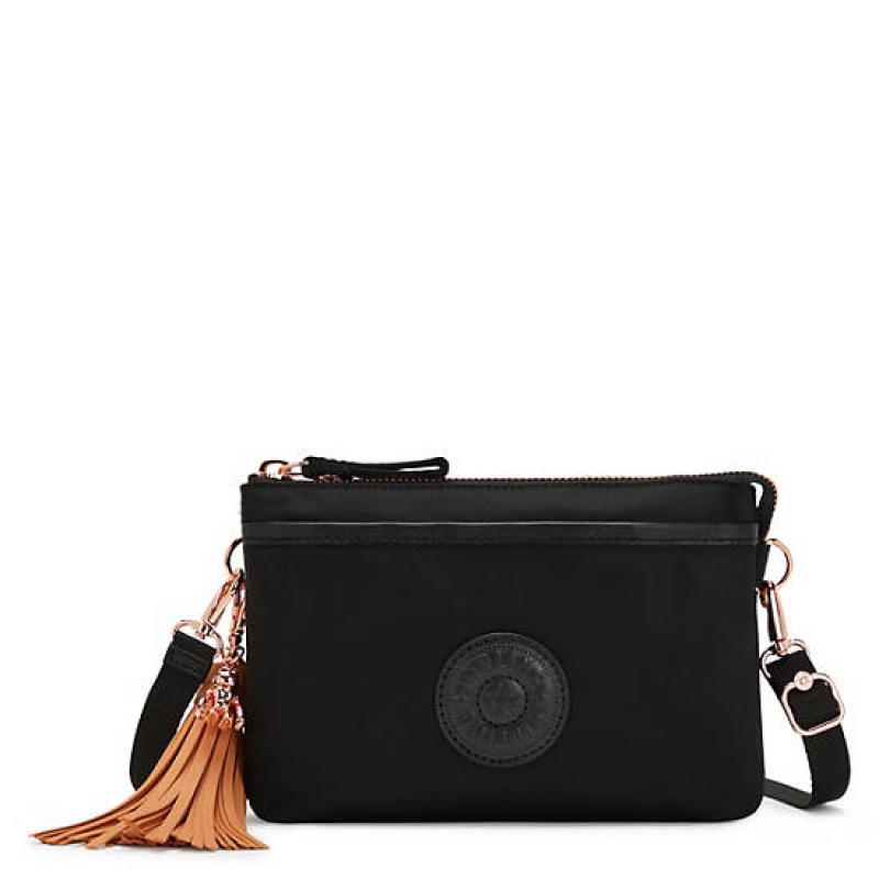 Rose Black Kipling Riri Crossbody Bags | JUDTIK-794