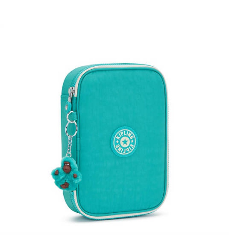 Turquoise Kipling 100 Pens Classic Case Bags | PXRVCW-490