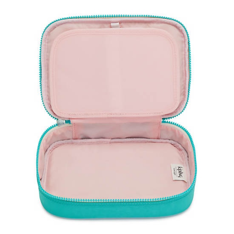 Turquoise Kipling 100 Pens Classic Case Bags | PXRVCW-490