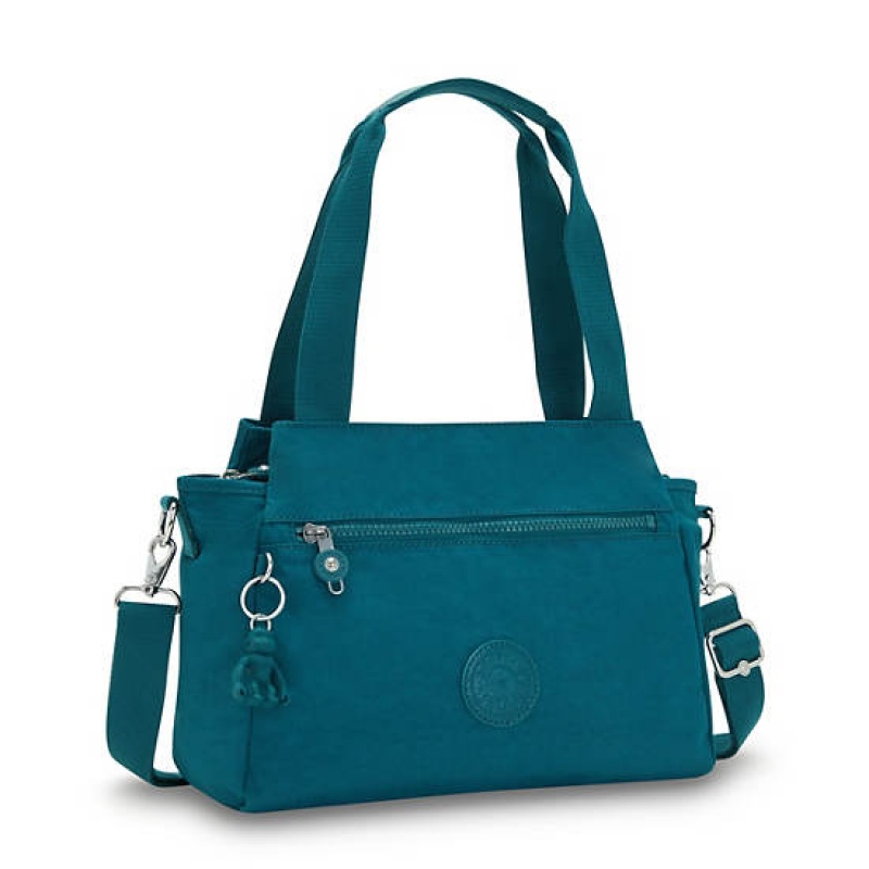 Turquoise Kipling Elysia Shoulder Bags | GMSWBV-593