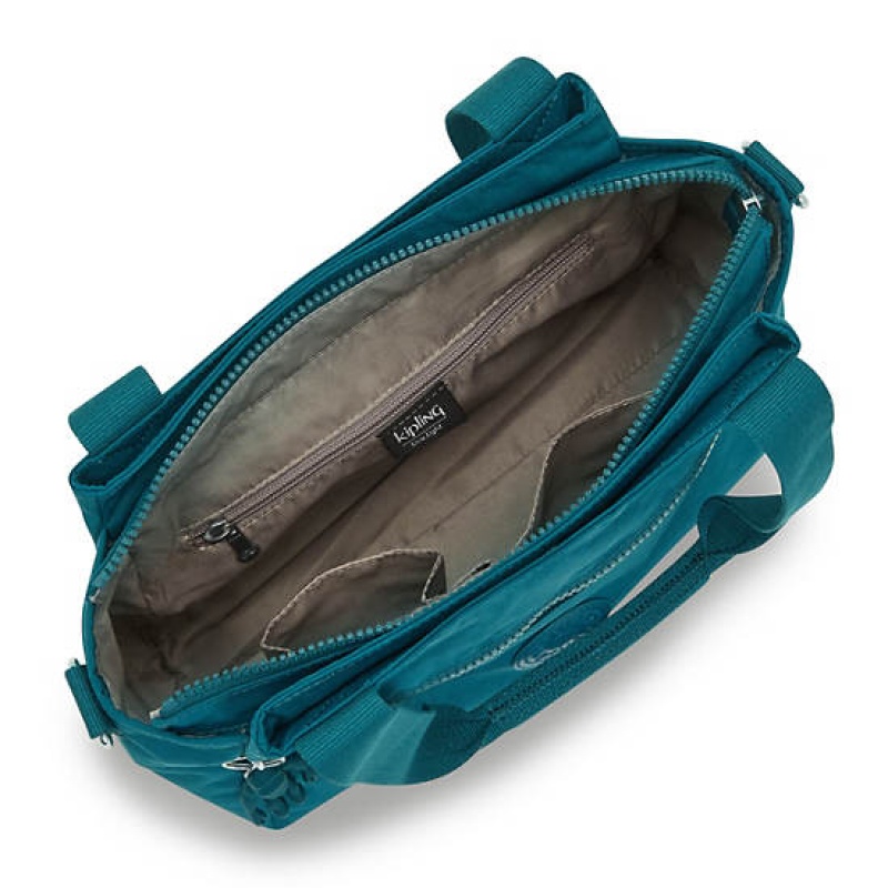 Turquoise Kipling Elysia Shoulder Bags | GMSWBV-593