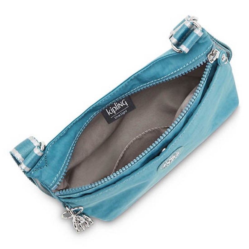 Turquoise Kipling Emmylou Crossbody Bags | YKCHUQ-309