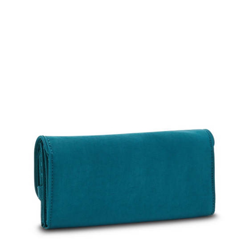 Turquoise Kipling Money Land Snap Wallet Wallets | HWJMXS-350