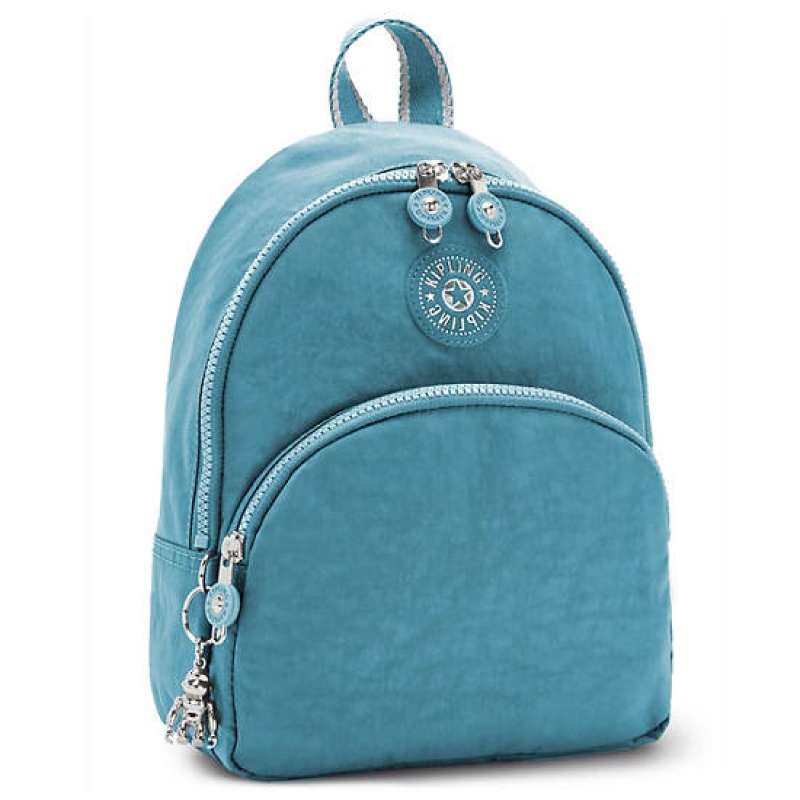 Turquoise Kipling Paola Small Backpacks | FDGHAE-850