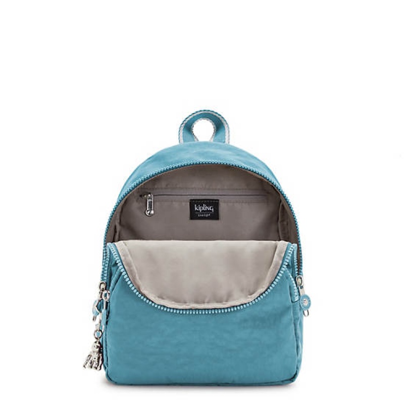 Turquoise Kipling Paola Small Backpacks | FDGHAE-850