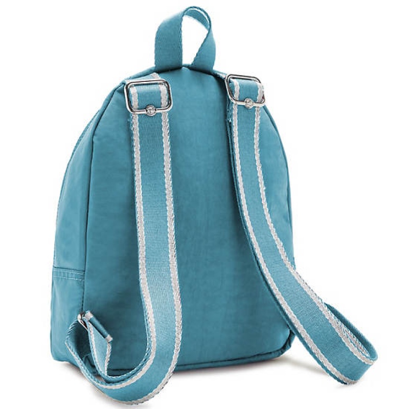 Turquoise Kipling Paola Small Backpacks | FDGHAE-850