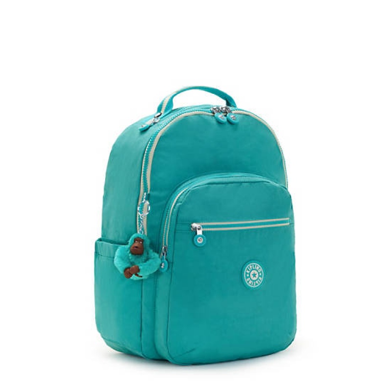 Turquoise Kipling Seoul Large Iconic 15