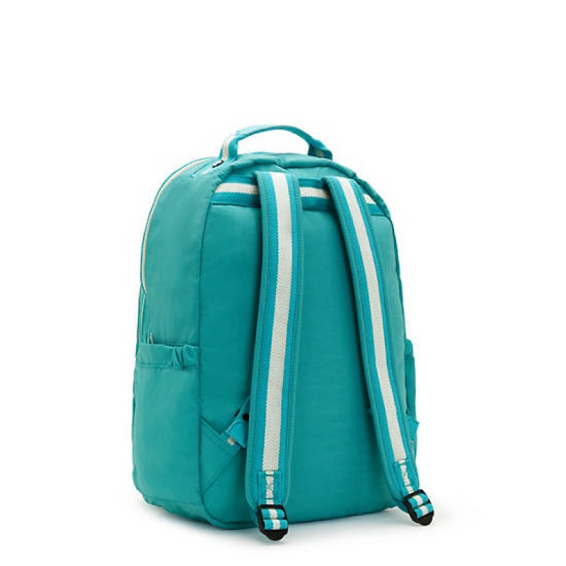 Turquoise Kipling Seoul Large Iconic 15