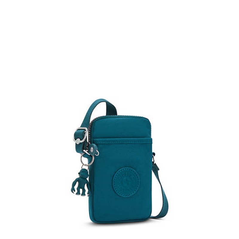 Turquoise Kipling Tally Crossbody Phone Bag | DATCJS-748