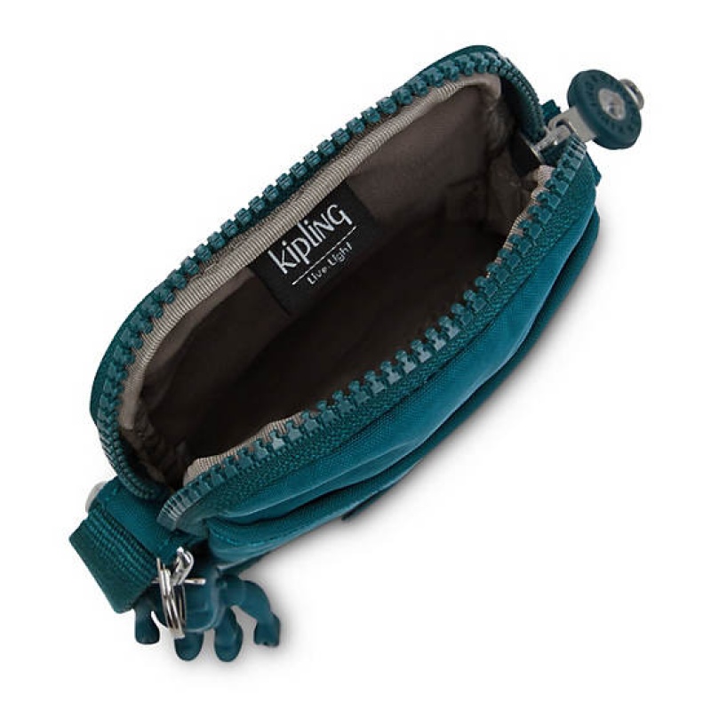 Turquoise Kipling Tally Crossbody Phone Bag | DATCJS-748