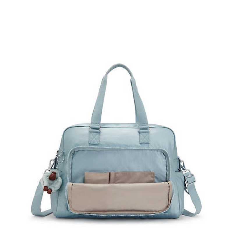 Turquoise Metal Kipling Alanna Metallic Diaper Bags | GKDFSL-594