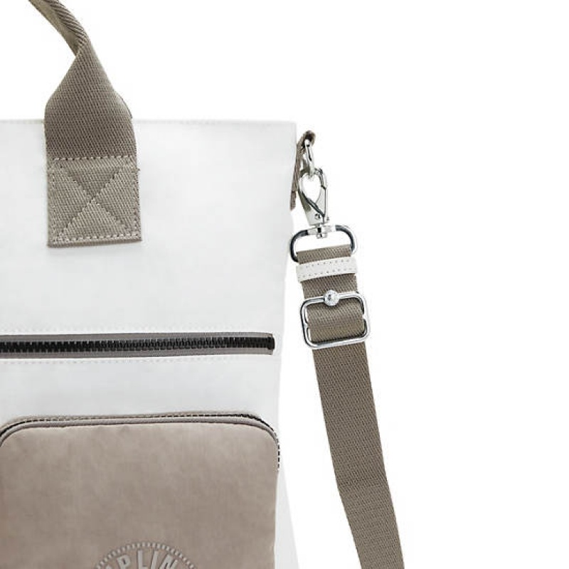 White Kipling Jong Tote Bags | BDCGZO-821