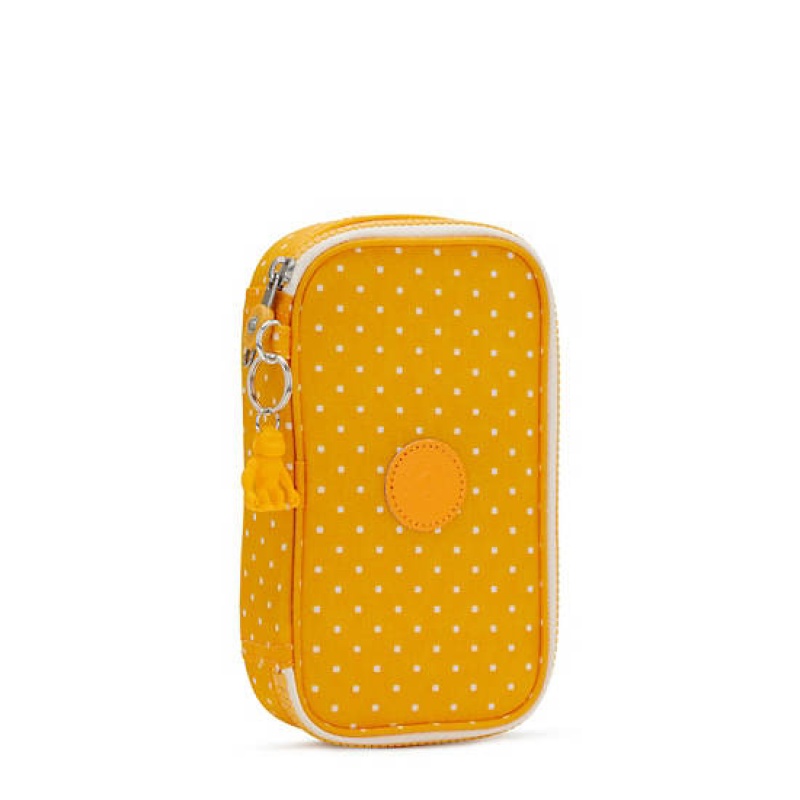 Yellow Kipling 50 Pens Printed Case Bags | RXTGZA-289