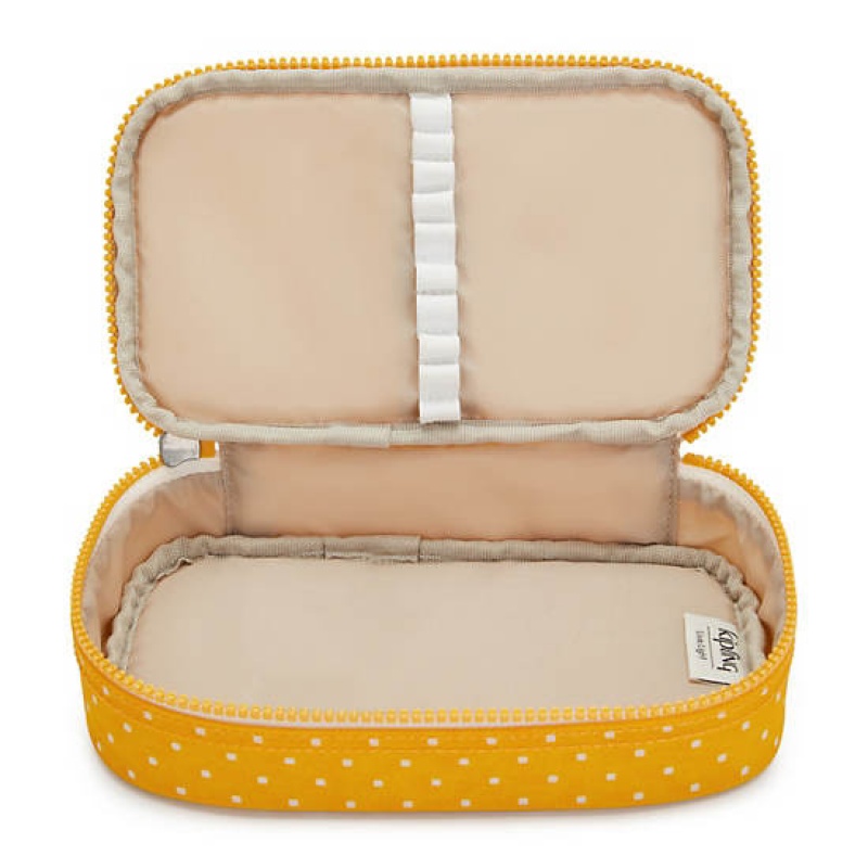 Yellow Kipling 50 Pens Printed Case Bags | RXTGZA-289