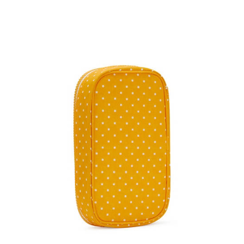 Yellow Kipling 50 Pens Printed Case Bags | RXTGZA-289