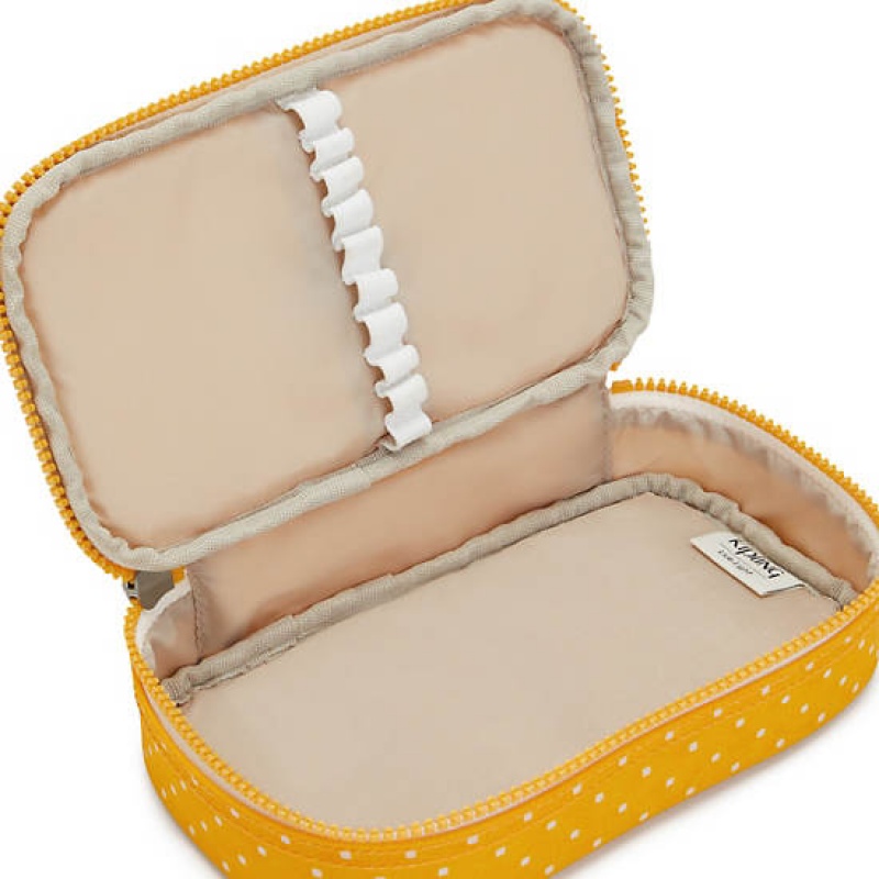 Yellow Kipling 50 Pens Printed Case Bags | RXTGZA-289