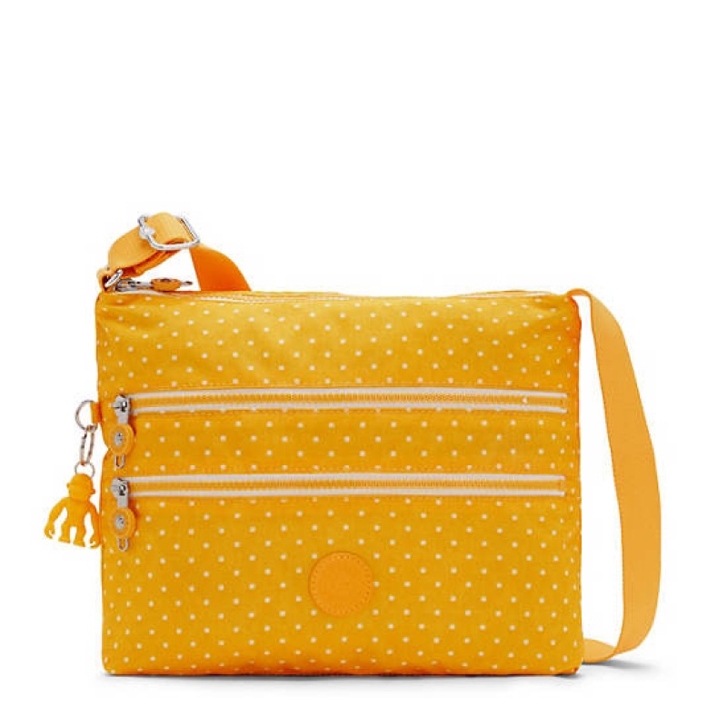 Yellow Kipling Alvar Printed Crossbody Bags | ZSOIGY-865