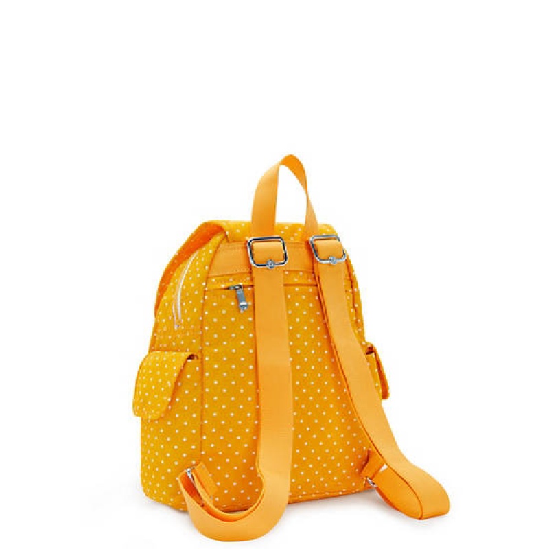 Yellow Kipling City Pack Mini Printed Backpacks | RDQFWE-652