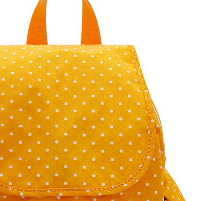 Yellow Kipling City Pack Mini Printed Backpacks | RDQFWE-652