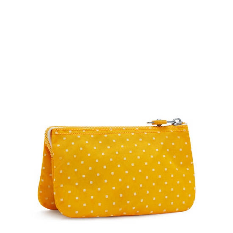 Yellow Kipling Creativity Large Printed Pouch Bags | TCEYBK-362