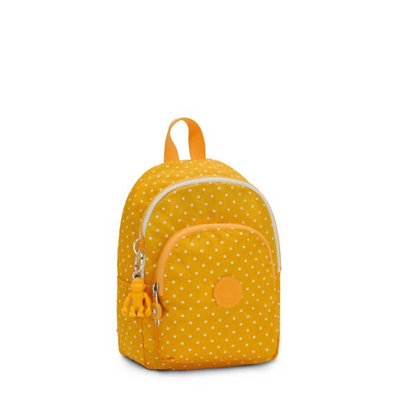 Yellow Kipling Curtis Compact Printed Convertible Backpacks | VSBTXA-035