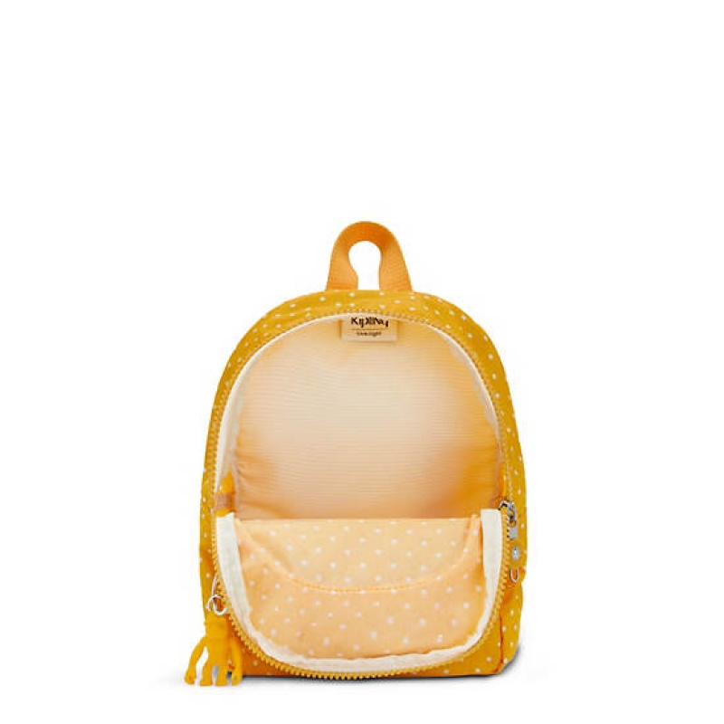 Yellow Kipling Curtis Compact Printed Convertible Backpacks | VSBTXA-035